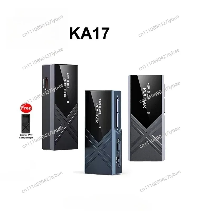 KA17 Hi-Res Audio HIFI Decoder Portable USB DAC AMP Desktop Headphone Amplifier Dual ES9069Q 3.5mmm 4.4mm for Android IOS