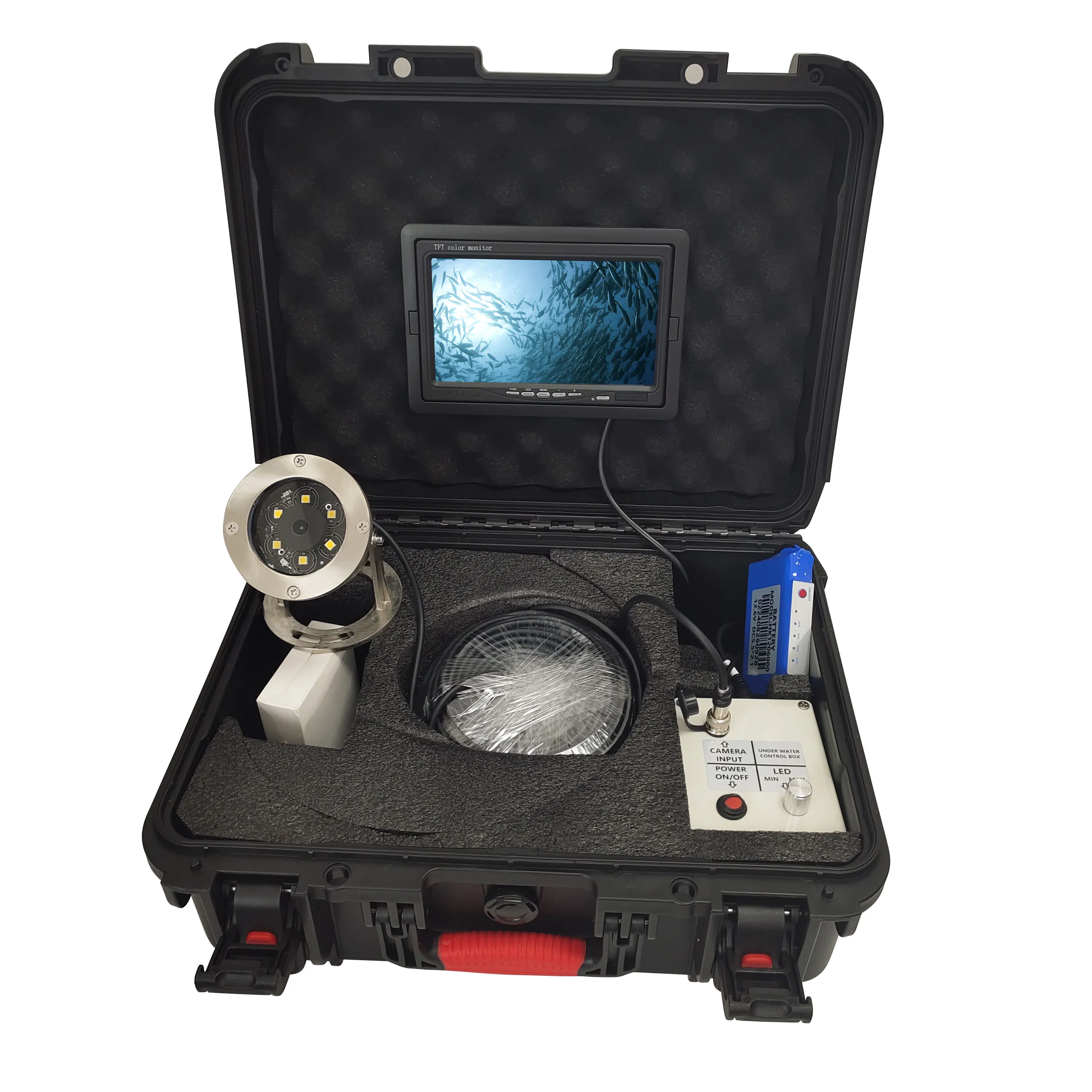

20m Stainless Steel Anti-corrosion Underwater Fishing Video Camera w LEDs for Deep Water Well /Diving /Aquaculture Inspection