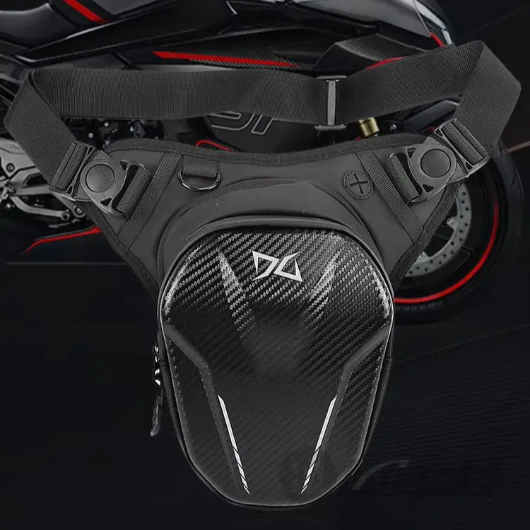 Multifunctional Motorcycle Leg Bag Water‑Repellent Expandable Waist Thigh Pack Reflective Motorbike Riding Storage Pouch