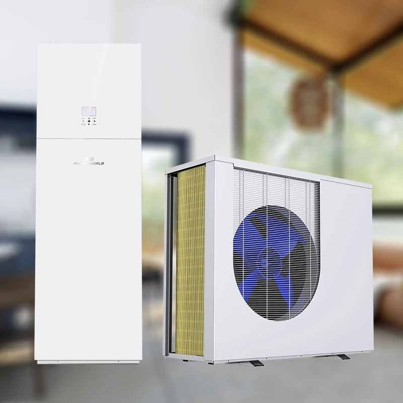 Bomba de Calor R290 7kW Monobloque Calefacción por Suelo Radiante Calentador de Agua Energía Eficiente