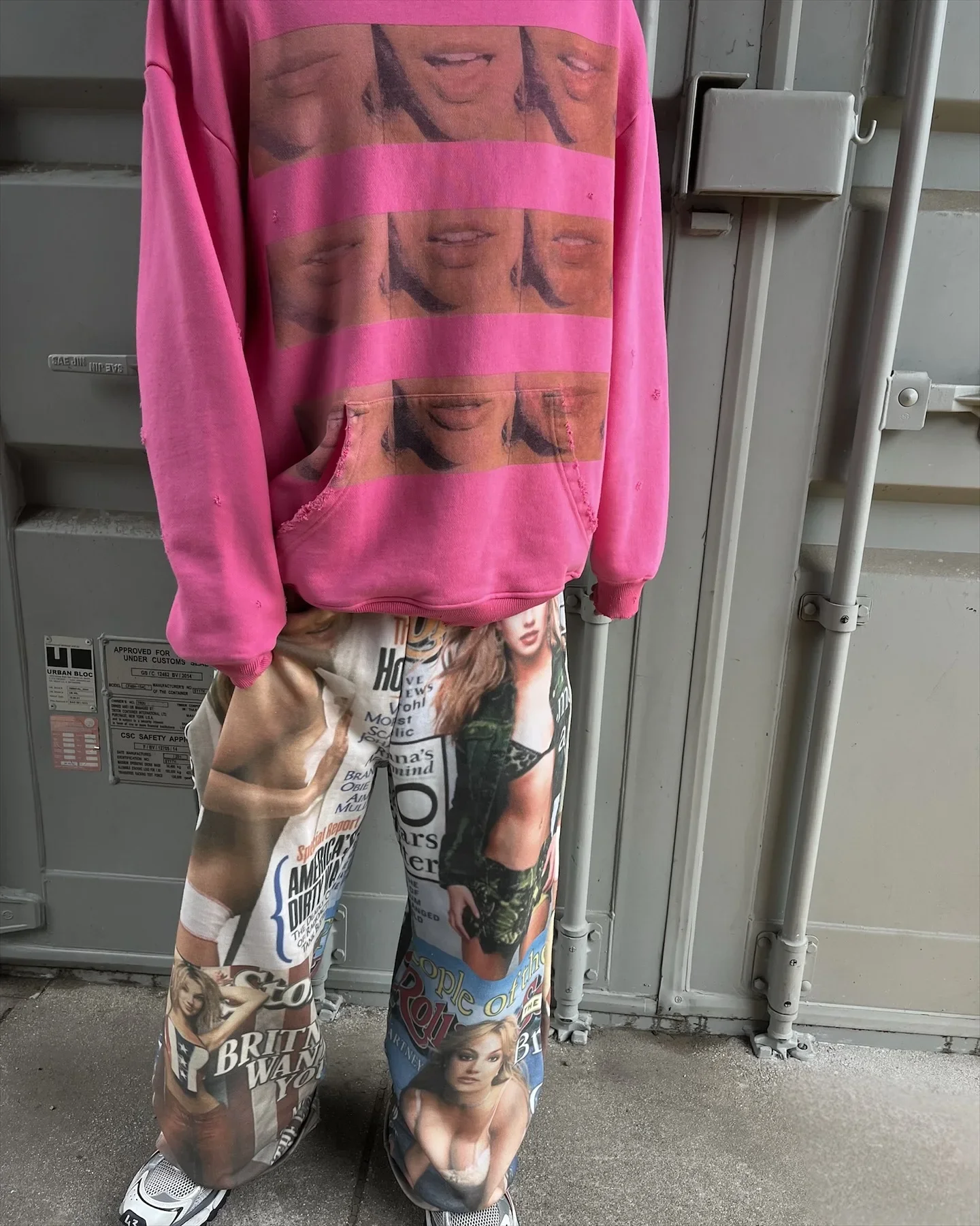 Harajuku انعكاس هوديس Y2k بلايز الجرونج المتضخم عادية عالية الجودة الشارع الشهير خمر البلوز هوديي الرجال الملابس