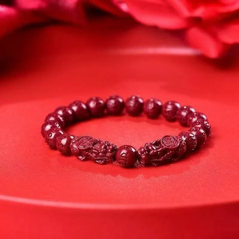 Double Pixiu Bracelet With Six-Character Mantra
