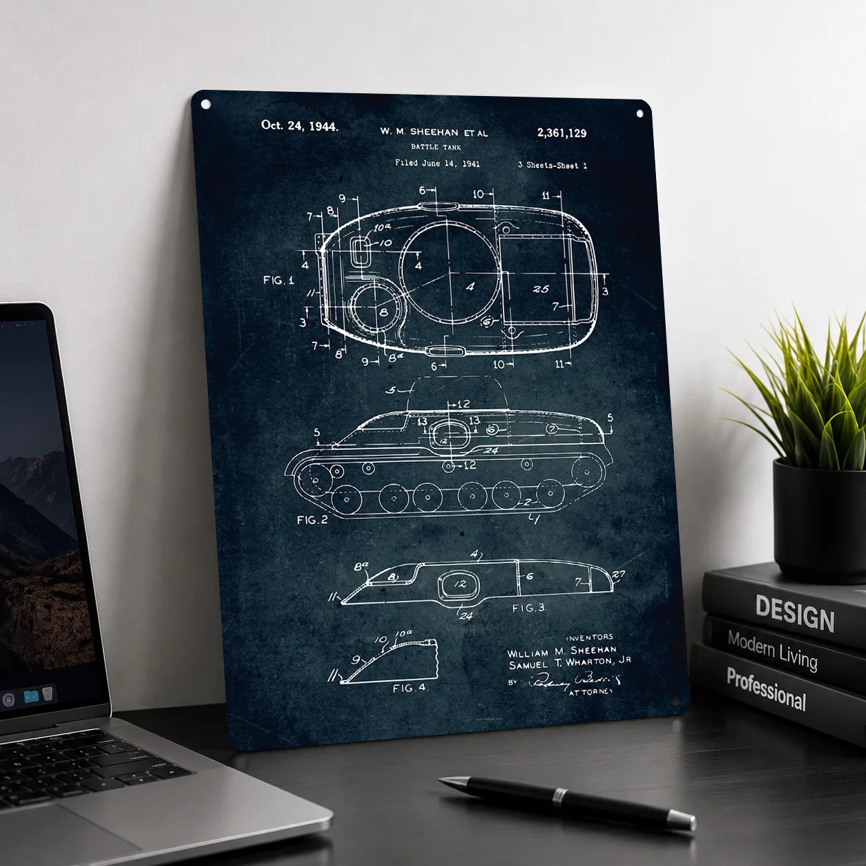 No452 Battle Tank Metal Poster Perfect Gift for Fans Lovers Customized Wall Art Metal Sign for Modern Home Decoration Luxury