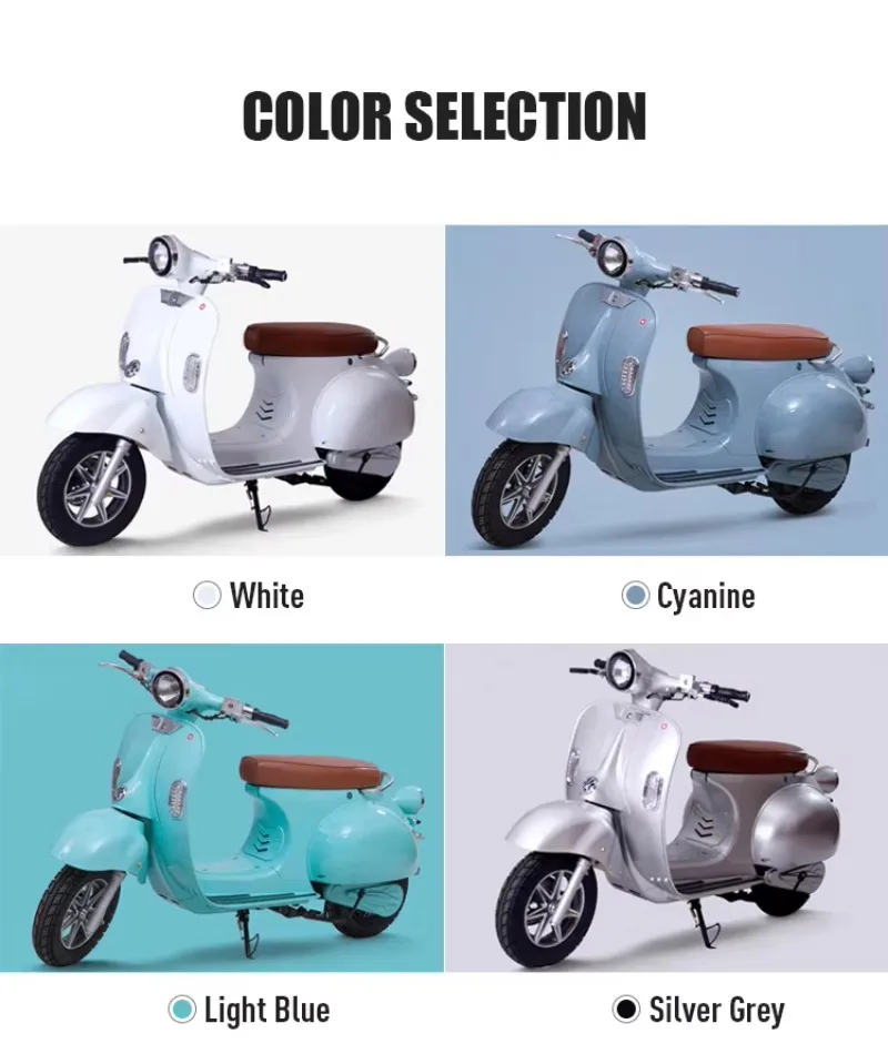2025 New Style Latest Model Electric Scooter Motorcycle 1200w Lotkind City Motorbike With Foot Anti-skid Strip Electric Moped Mo