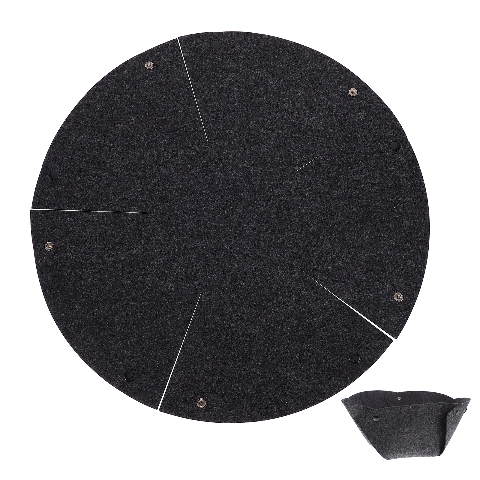 

4 Pcs Pot Liners Plant Pot Liners Fabric Round Planter Felt Reusable Garden Indoor Plant Baskets Outdoor Circle