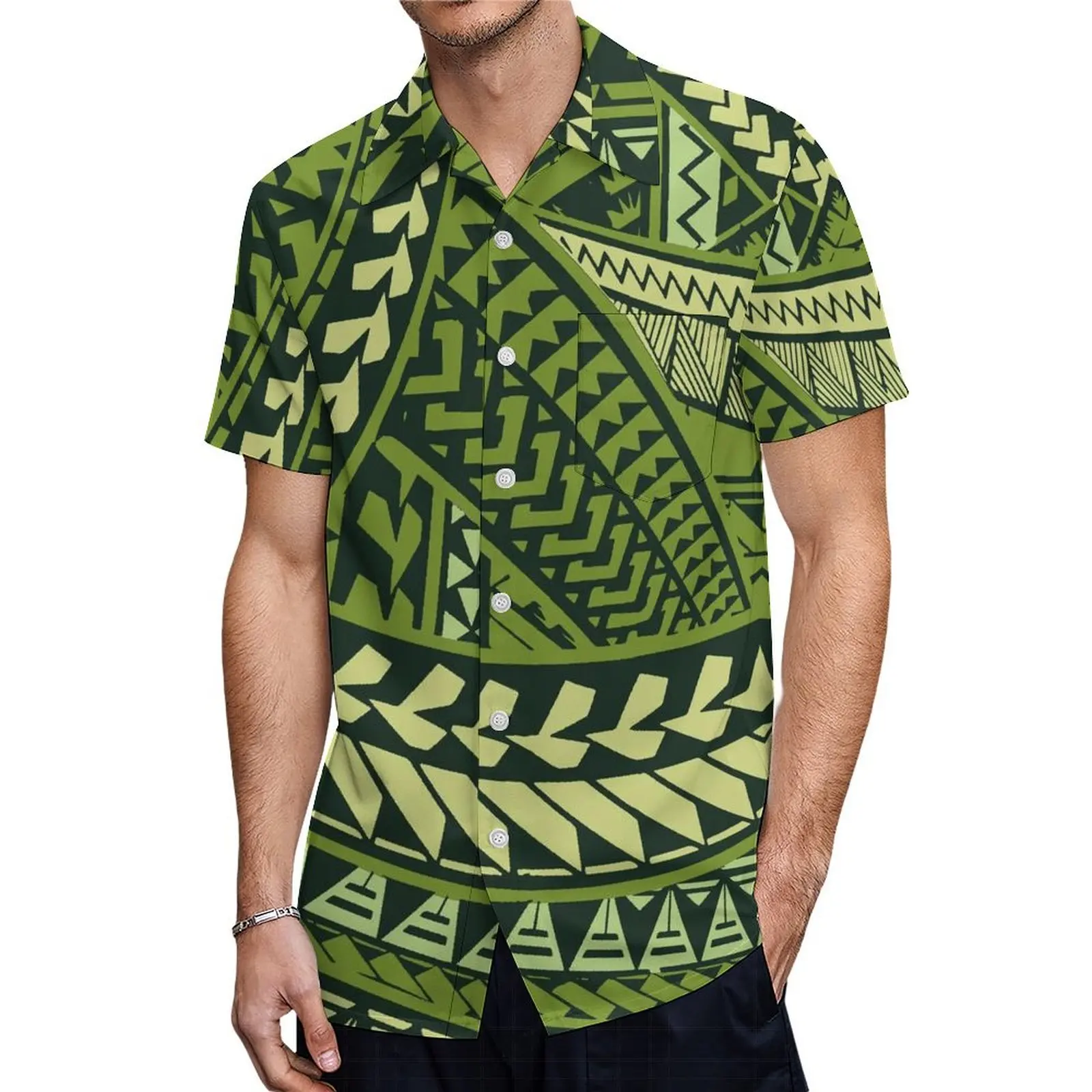 Hot 2024 สแควร์คอ PUFFY Sleeve ชุด Mumu ผู้หญิงแม่-ลูกสาวชุดและพ่อ-ลูกเสื้อ Pacific Island Design ชุดครอบครัว