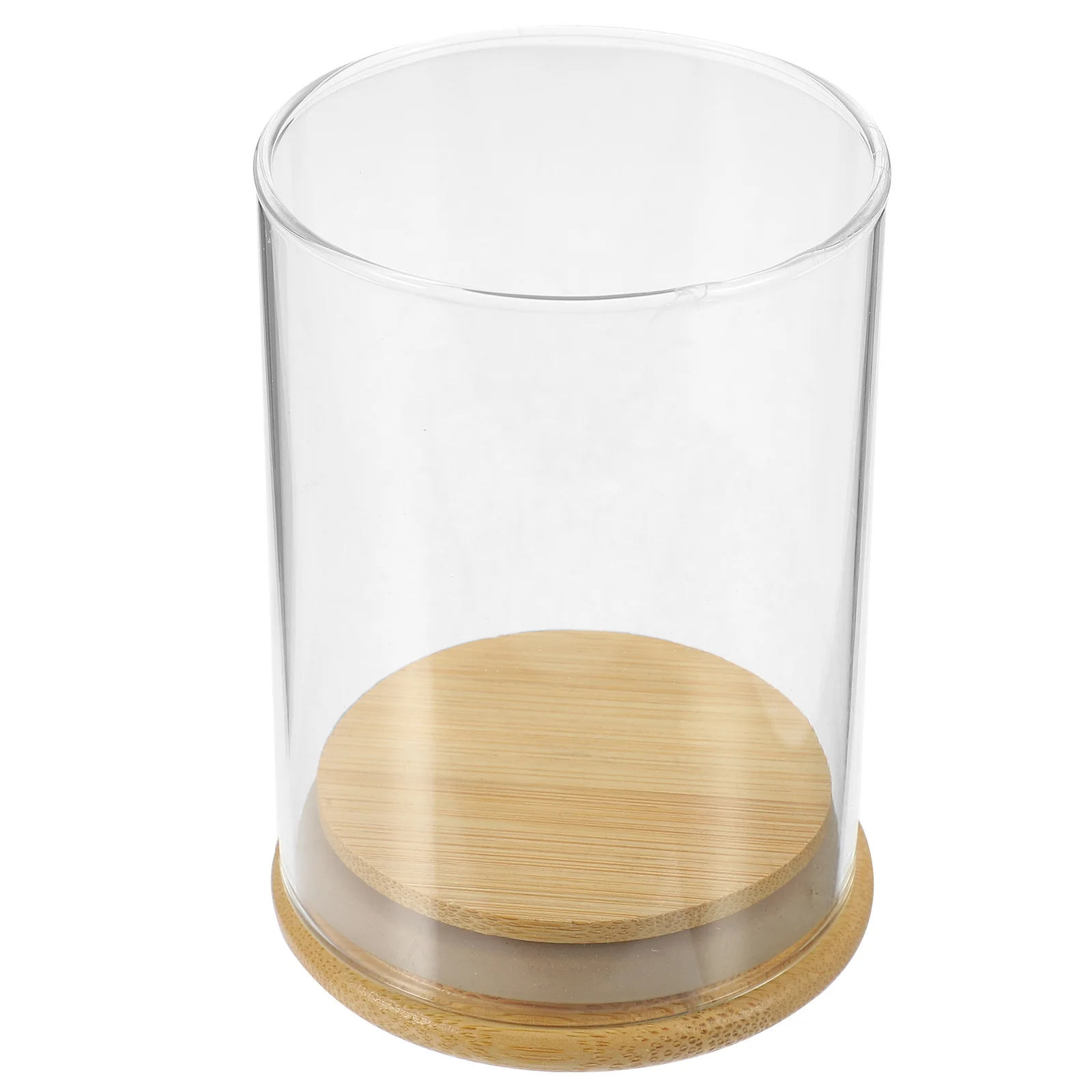 1 conjunto de suporte à prova de vento, sombra de vidro transparente, tampa aberta, chaminé de vidro decorativo para casa