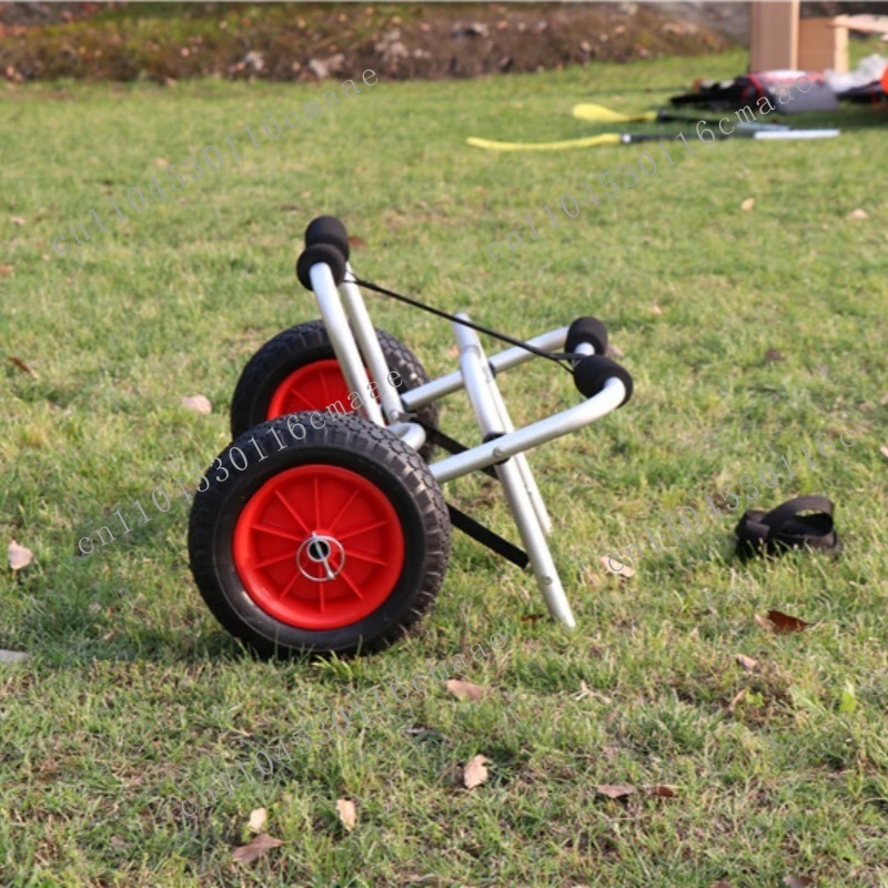 

Rubber Boat, Aluminum Alloy Solid Wheel Trolley, Foldable Trailer