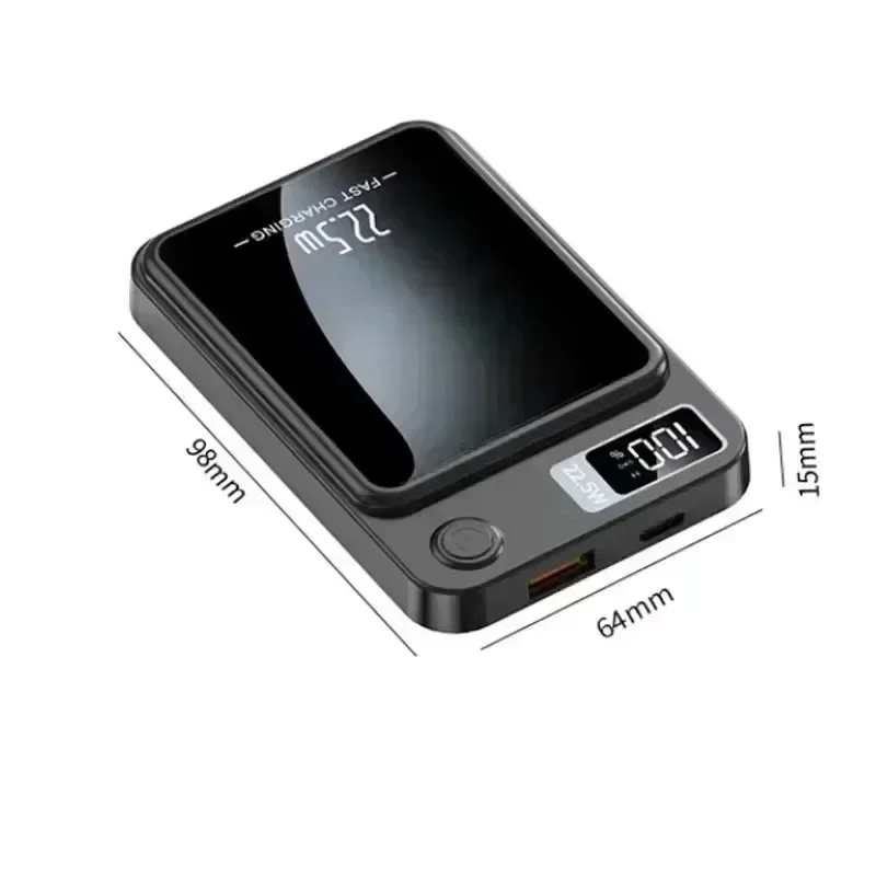 Lenovo 500000mAh Wireless Magnetic Power Bank PD22.5W Super Fast Charging Portable External Battery for Huawei iPhone Samsung view 3