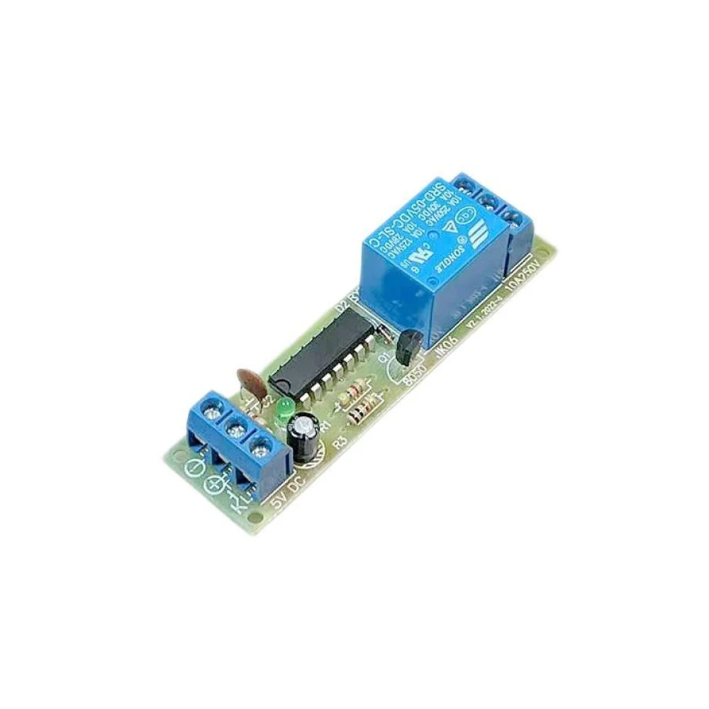 DC5V Self-locking Single-key Bistable Relay Switch 1-channel Relay Module High-level Relay for Industrial Equipment Control