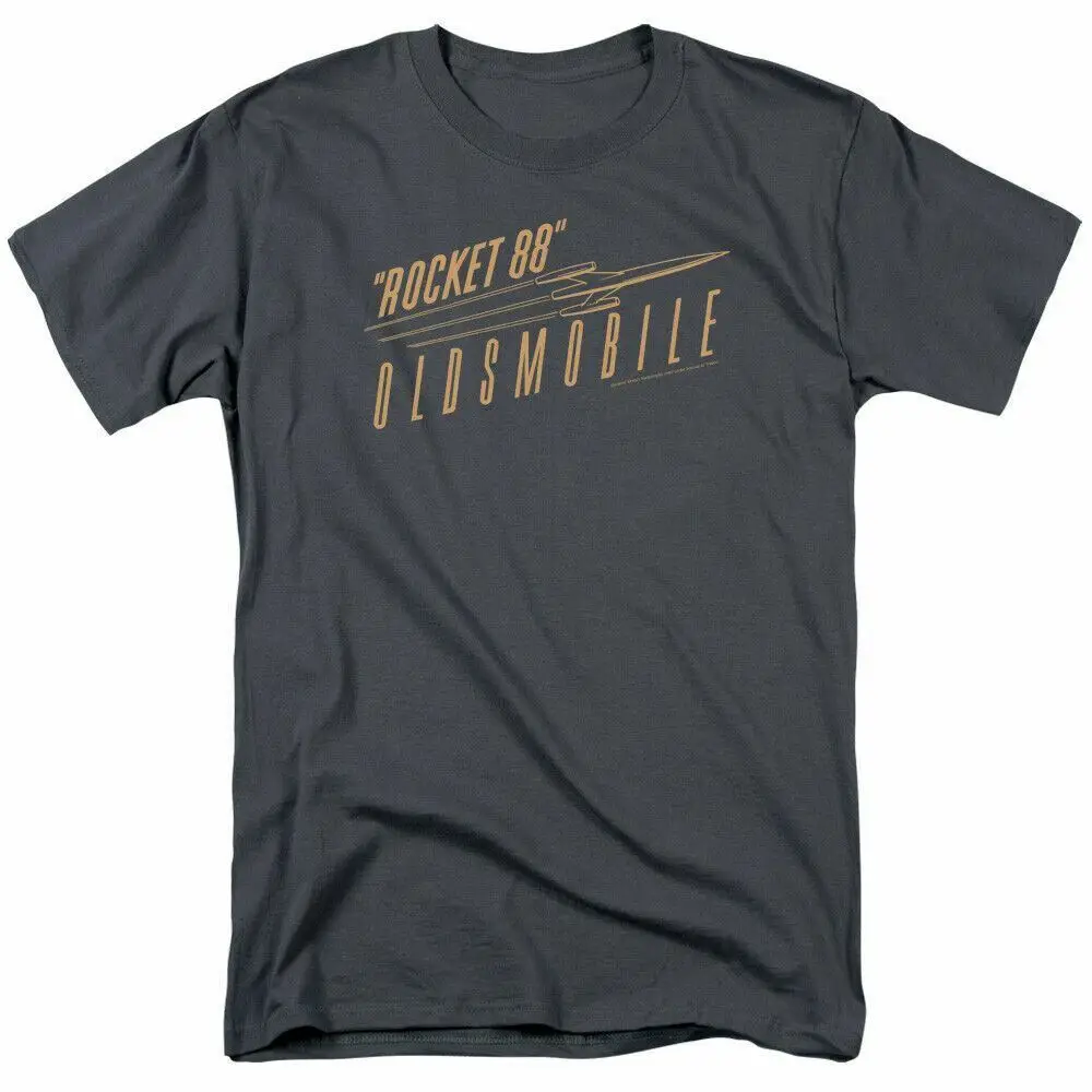 Oldsmobile Retro 88 T Shirt Mens Licensed Auto Car Rocket Tee Charcoal