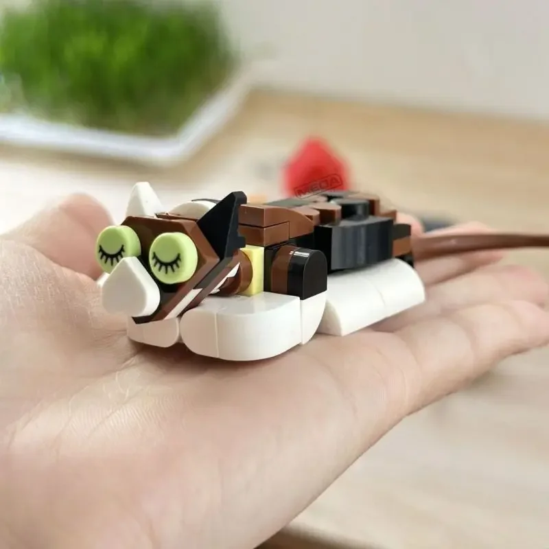 

Мини-кошка, набор строительных блоков, микроскопические украшения, украшение для рабочего стола, сделай сам, сборка животных, набор игрушек с птицами, детский подарок на день рождения