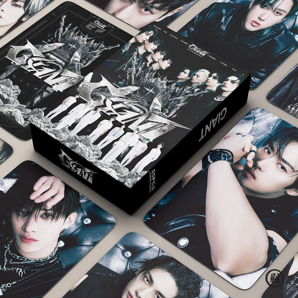 55 Uds Stray GIANT soporte LOMO tarjeta KPOP niño group SKid collection casera tarjeta fotografia mercan gestion de celebridades