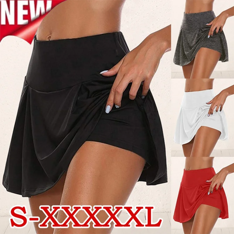 Summer Women's Sports Short Skirt Fitness Yoga Skirt Shorts Badminton Breathable Quick-drying Skirt