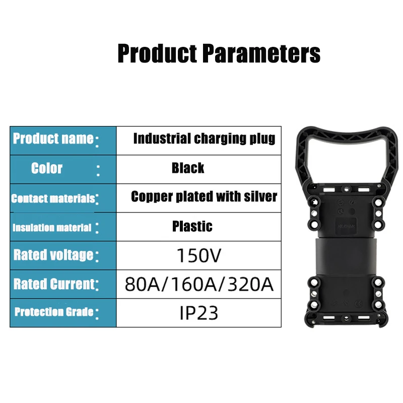 Forklift Power Charging Connector Male Female For REMA 80A 160A 320A  High Current Battery Charging Connector Industrial Plug
