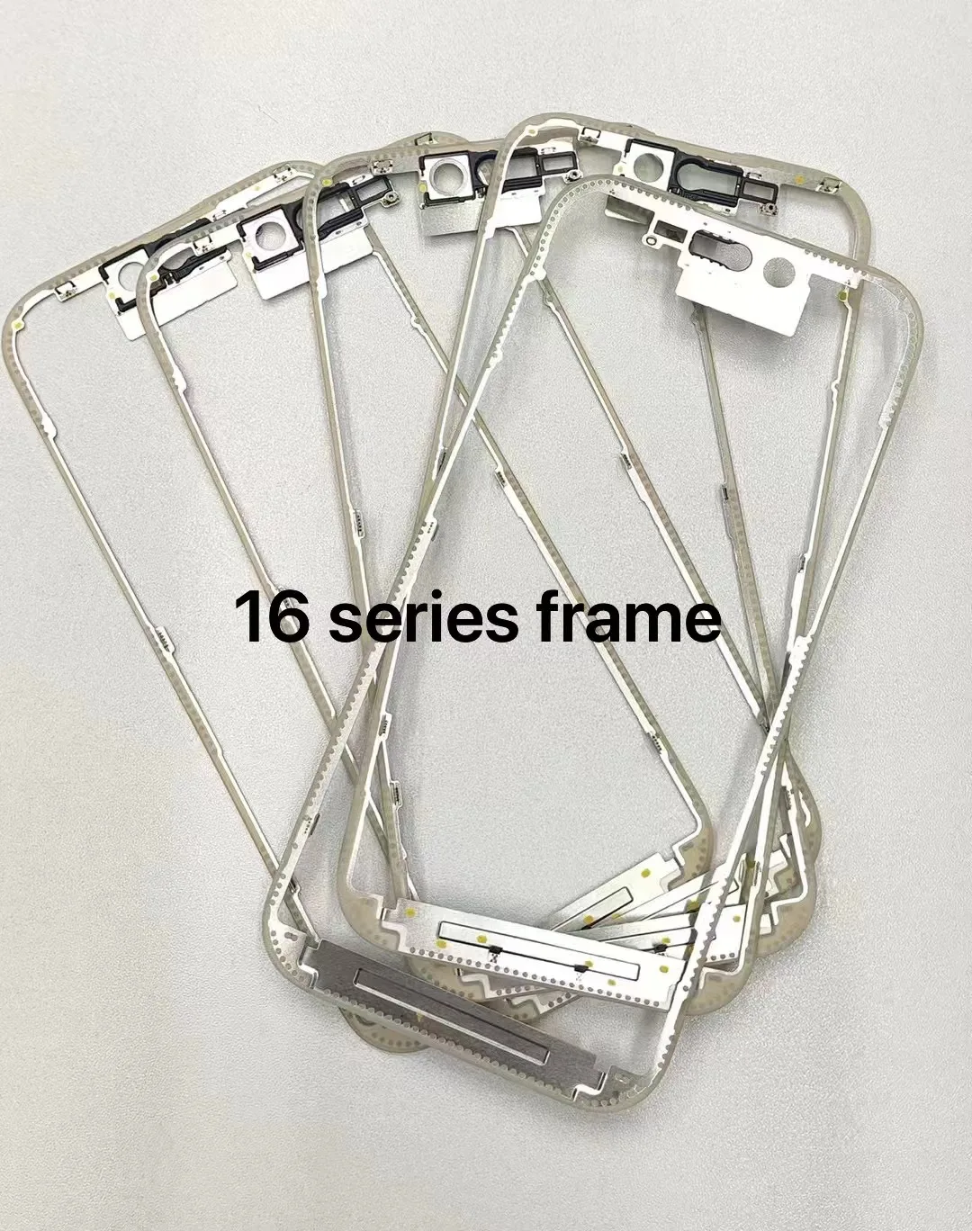 

5pcs Frame for IP16/16Plus/16Pro/16Pro Max LCD Display Screen Frame Bezel Replacemewnt Repair