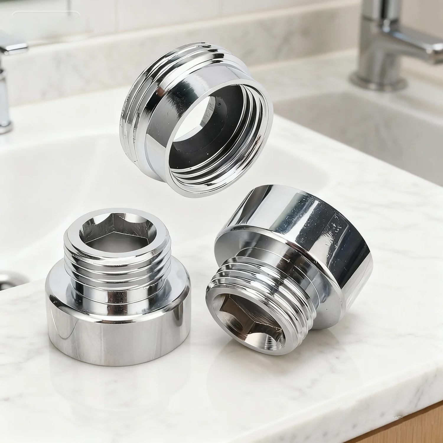 

1/2" 3/4" Male/Female Thread Reducing Connector Water Faucet Washing Machine Adapter Garden Irrigation Coupling Fitting