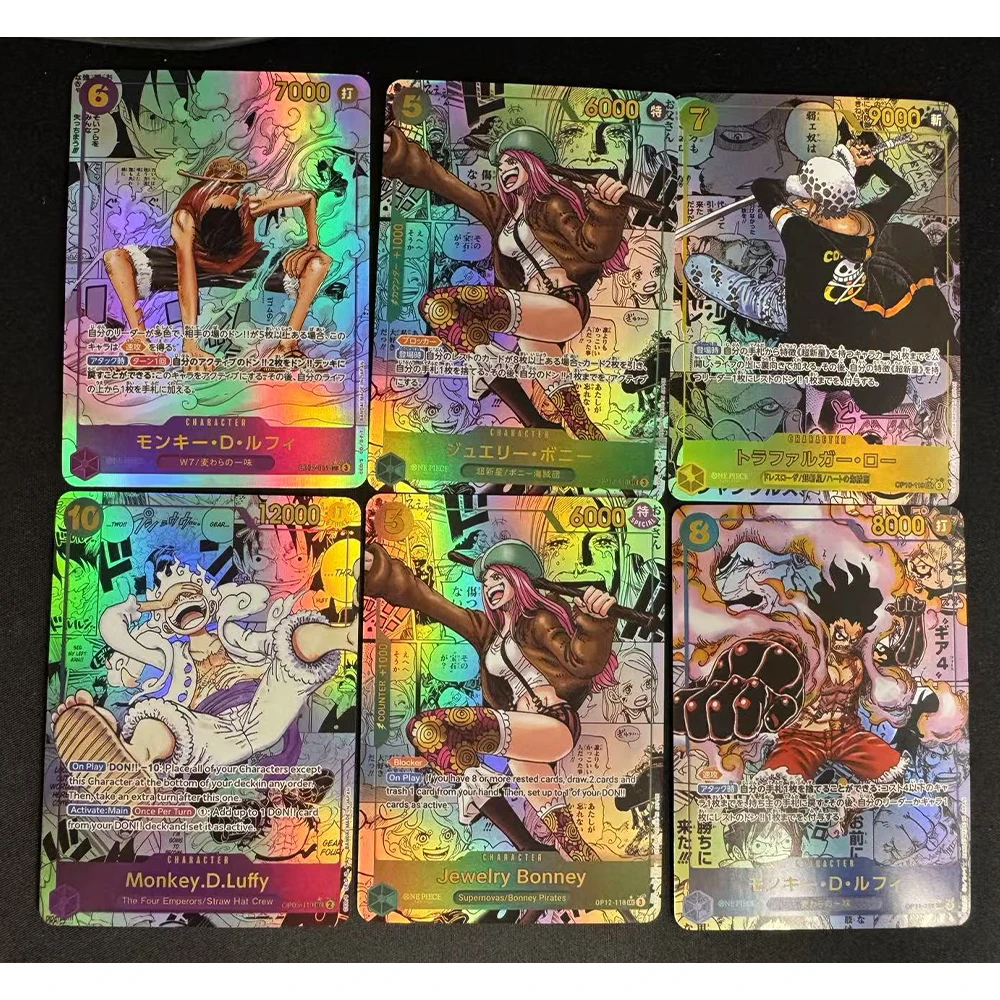 Anime kaart OPCG Roronoa Zoro Nefertari D Vivi BROOK DIY Zelfgemaakte textuur Bronzing speelgoed Collectie kaart Kerst verjaardagscadeau