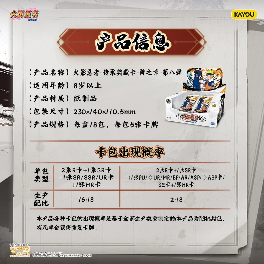 KAYOU正規品ナルトカードバトルチャプターティア4ウェーブ8シリーズ新