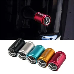 4Pcs Matt Car Wheel Tire Valve Caps for Mazda Logo Spoiler MX5 CX5 CX7 RX8 RX7 CX3 626 323 Axela Atenza CX9 Accessories