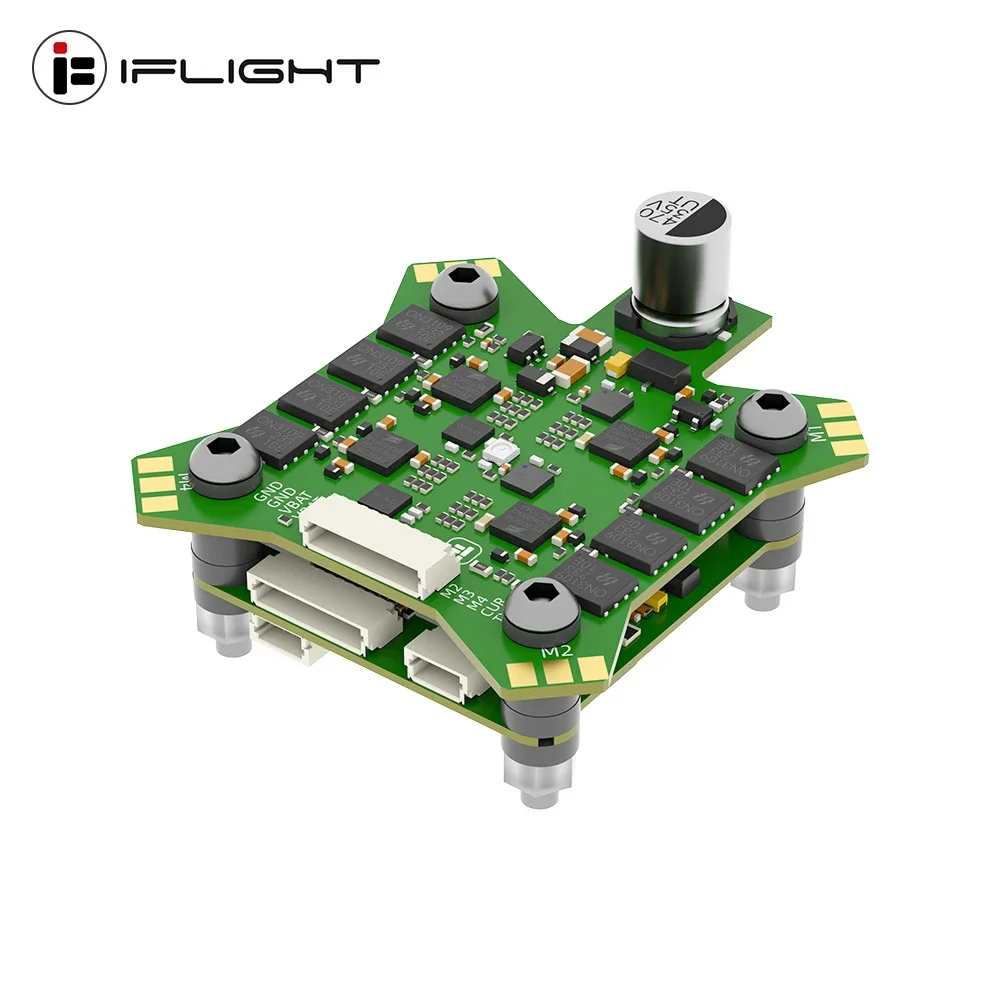 IFlight BLITZ F722 F7 Flight Controller OSD Flash 32MB Barometer W/ E55 55A BLHELI32 4in1 ESC, 2-6S DShot 600 for FPV Dron