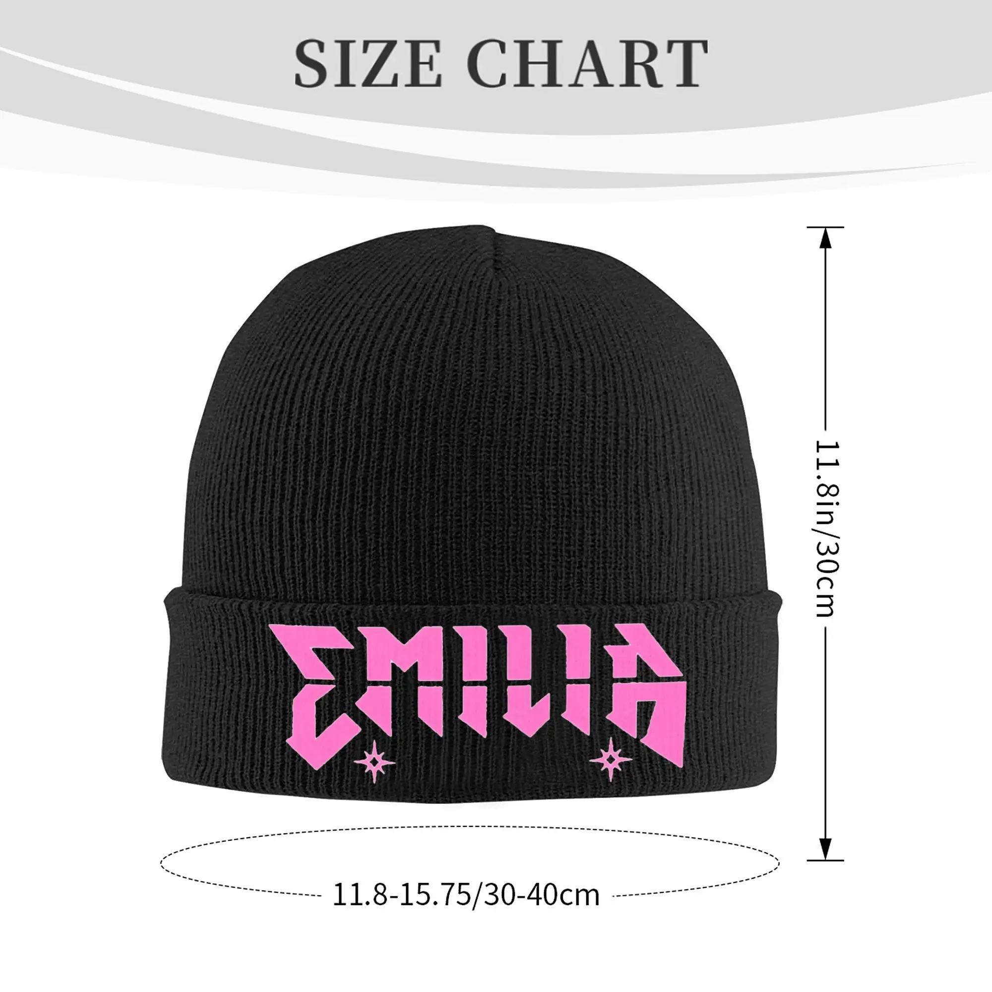 Emilia Mernes Knitted Hat Emilia Mp3 Album Women's Men's Skullies Beanies Autumn Winter Hat Acrylic  Hip Hop Cap