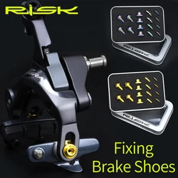 RISK RT102 Road Bike Caliper C Brake For R8000 Bicycles Brake Caliper UT/DA Front & Rear Titanium Alloy Bolt Screw Kit 16pcs/Set