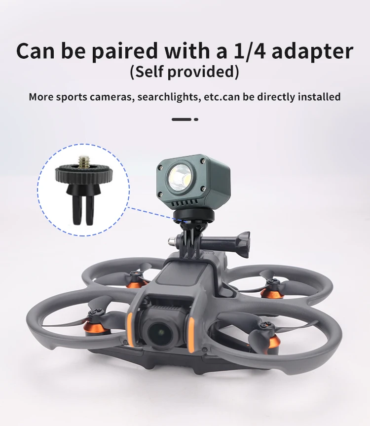 Camera Top Bracket For DJI AVATA 2 Sports Action Camera Adapter Mount Clamp Holder Fix Expansion Kit Upper Mount Bracket