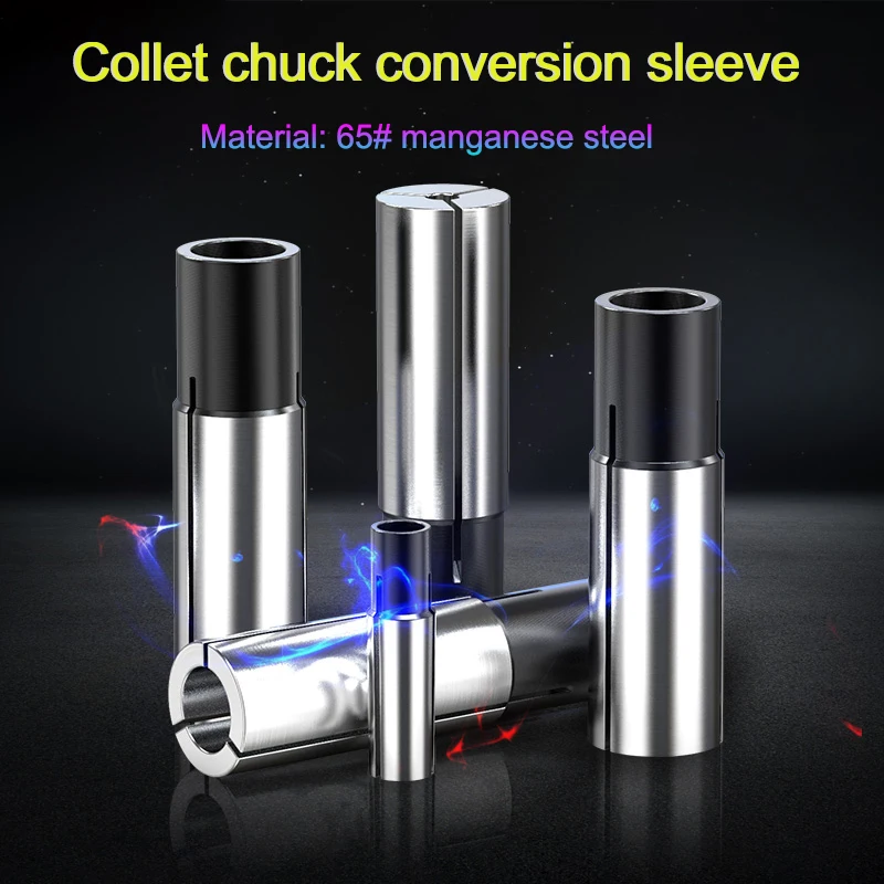 

1/3/5Pcs 12.7/6.35mm Collet Adaptor Shank Reducer Bit CNC Spindle Router For Engraving Machine Collet Chuck Conversion Set