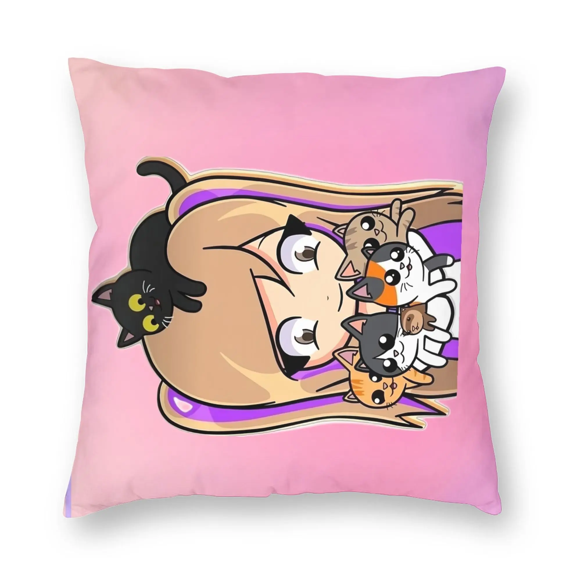 Relax Dense Real Mix Collage Lyna Vallejos  Pillow Case  Square Pillow Cover Retro Trendy Cushion Cover For Sofa Car Home Decor