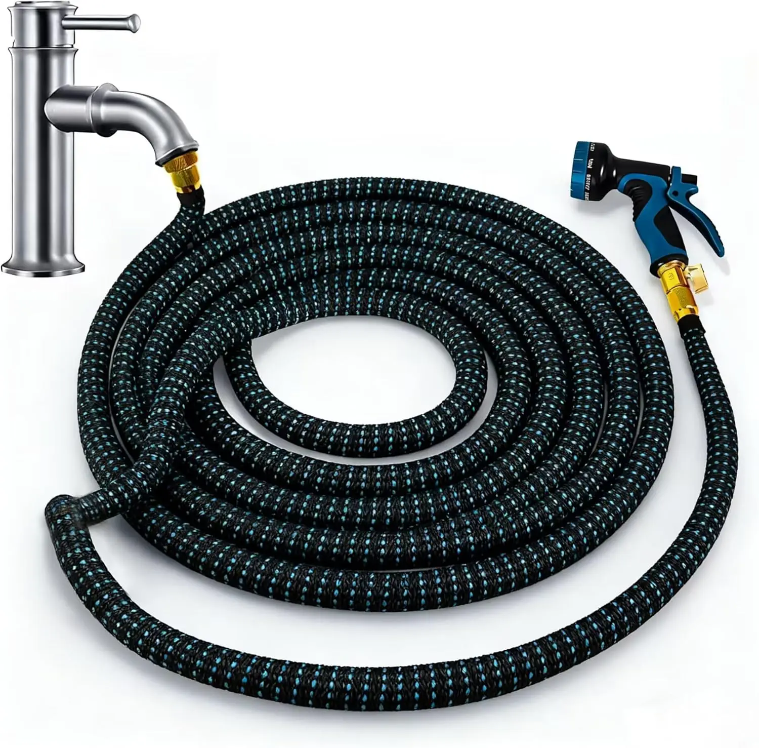 

Indoor Sink Hose Attachment Faucet Suitable for Kitchen Bathroom Faucets,Watering Indoor Plants, Washing Pets, Household Cleanin