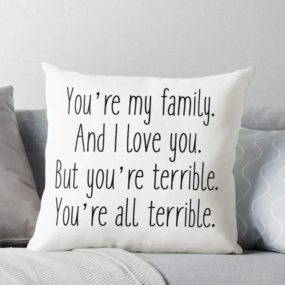 

Terrible Throw Throw Pillow ornamental pillows pillow cover luxury bed pillows Couch Pillows pillow