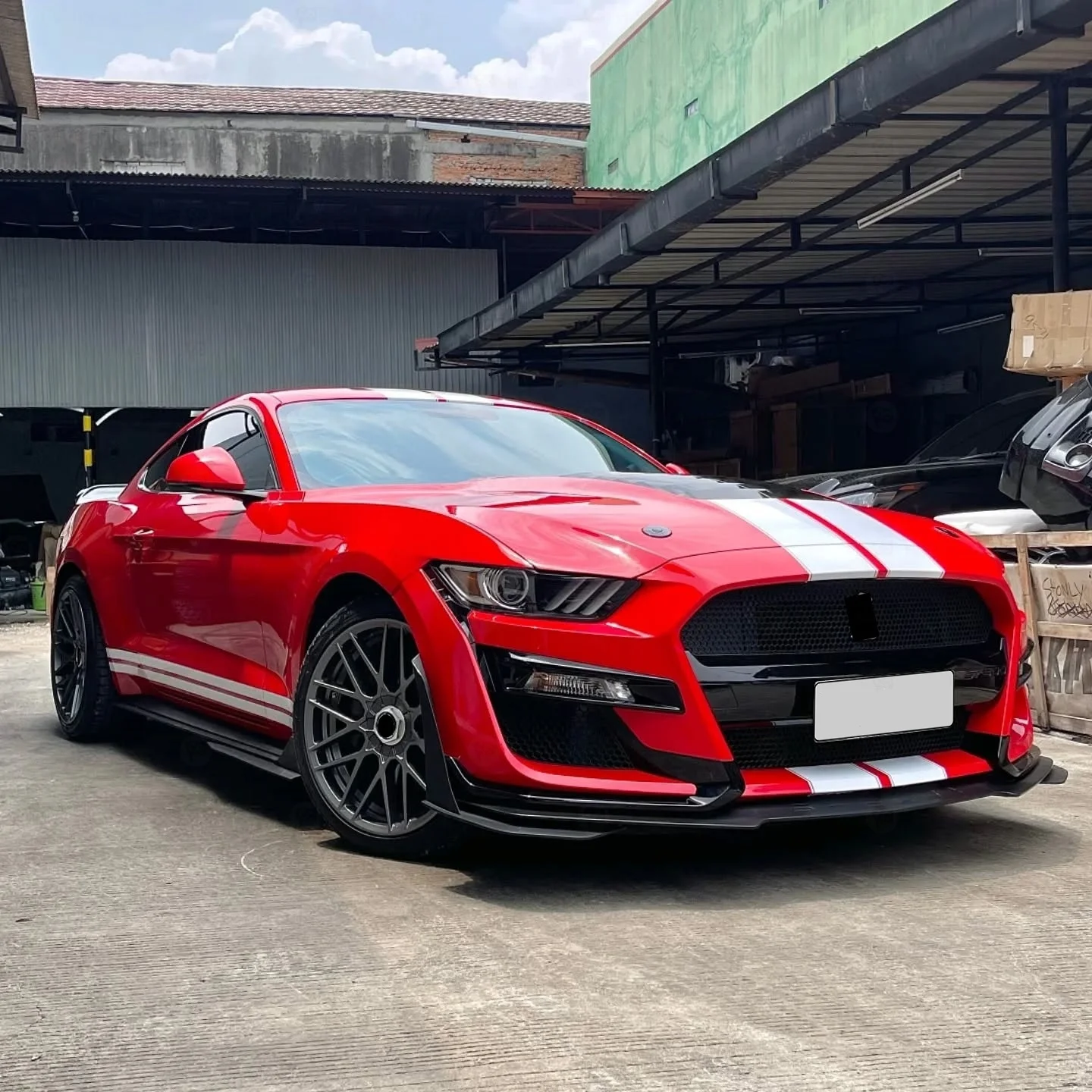 Perfect Fitment Body Kit for  Mustang 2015-2023 Conversion to GT500 Style Facelift Car Bumpers Complete Auto Parts