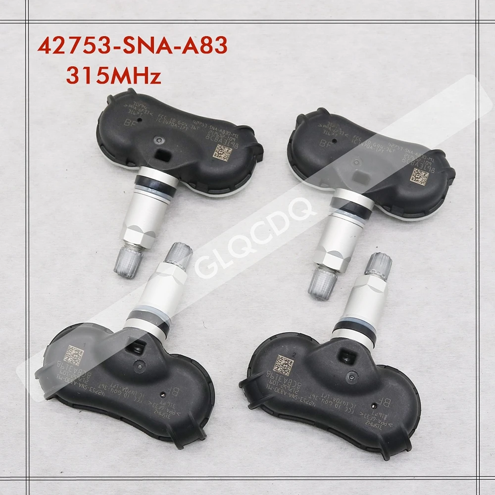 TPMS SENSORE PER 2009-2016 HONDA INSIGHT 315MHz SENSORE di PRESSIONE DEI PNEUMATICI 42753-SNA-A83 42753-SNA-A84 42753-TR0-A81 42753-TR3-A81