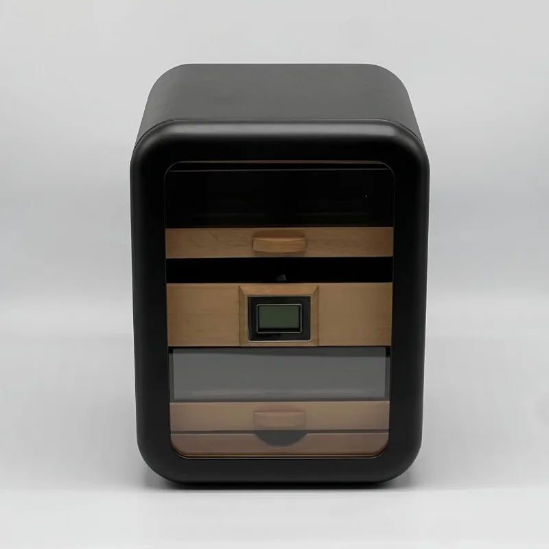 

Роскошный портсигар, деревянный хьюмидор для сигар, портативный шкаф-увлажнитель для хранения сигарет, большая зажигалка, чехол для курения, аксессуары