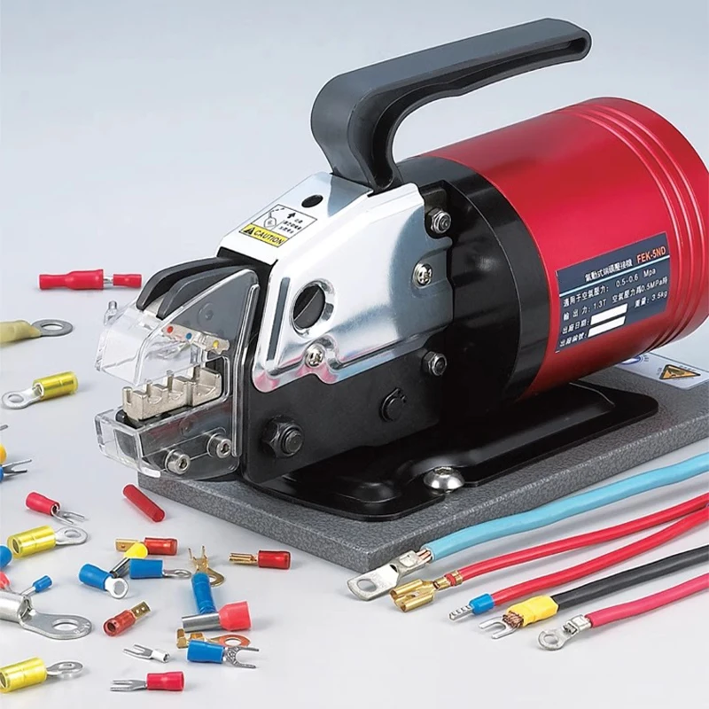

FEK-5ND Pneumatic Cable Terminal Crimping Machine Pliers Wire Crimping Tool Electrical Splice Crimp Connector Equipment