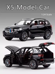 Coche de juguete todoterreno de fundición a presión para niños, simulación X5, modelo de coche de aleación, sonido y luz extraíble, Suv, adornos de colección, regalo, 1:24, nuevo