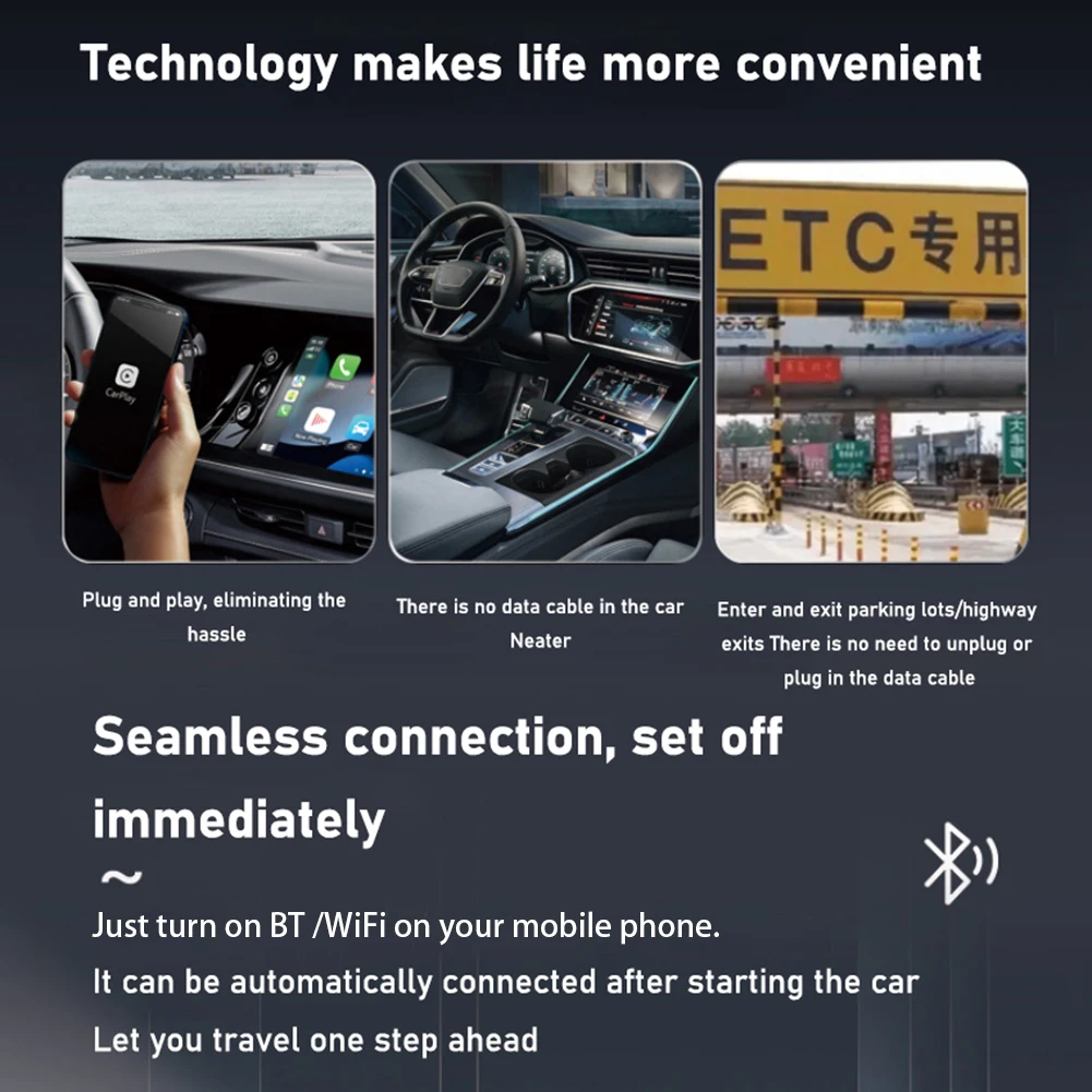 2 في 1 محول أندرويد لاسلكي تلقائي CarPlays Dongle أنظمة السيارة الذكية AI Smart Box