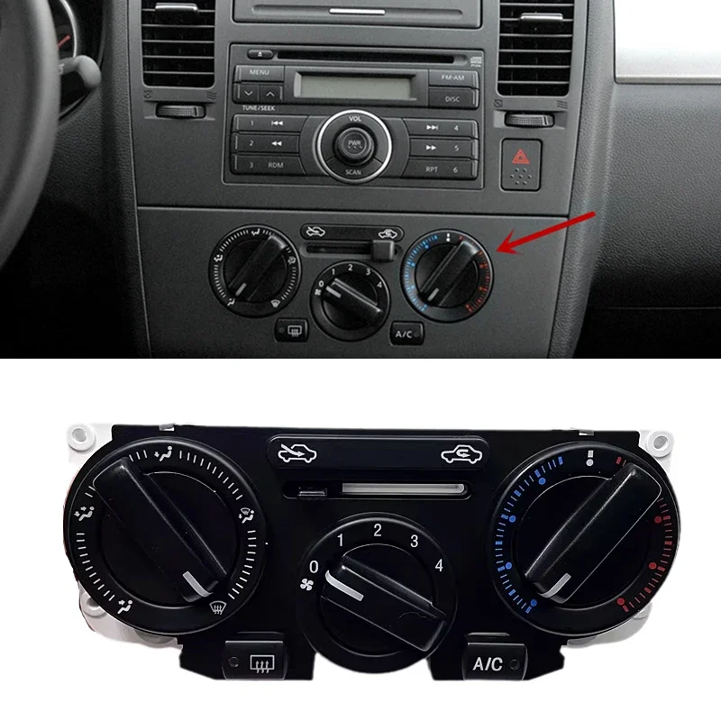 

X-T For Nissan Tiida Livina NV200 2005-2010 ir Conditioner AC Switch Panel Assembly Air Conditioner Controller Car Accessories