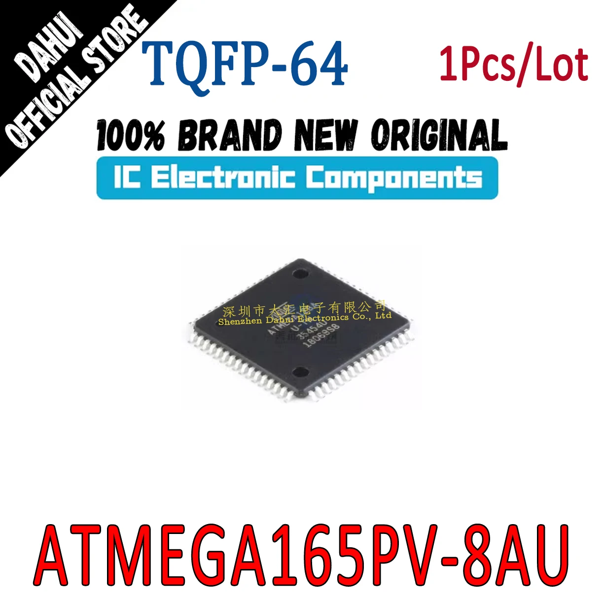

ATMEGA165PV-8AU TQFP-64 Microcontroller chip IC new original