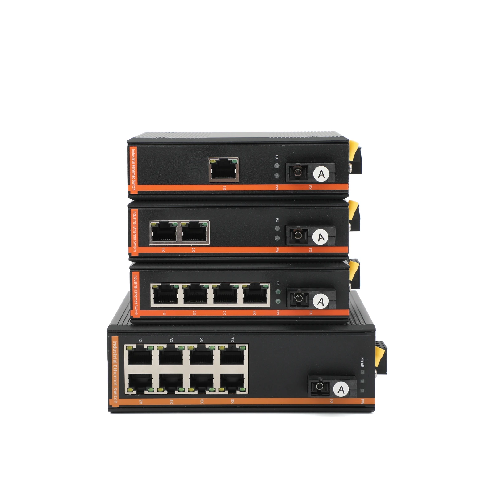 1 قطعة 10/100/1000 متر الصناعية الصف جيجابت محول الوسائط وضع واحد 1 الألياف إلى 1/2/4/8 RJ45 UPC/APC SC ميناء A/B/A + B ميناء عدة