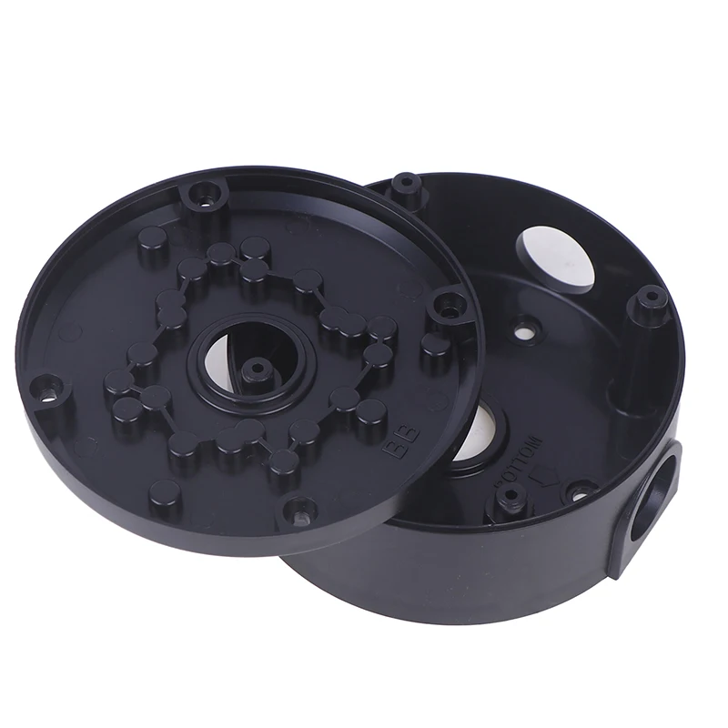 Black CCTV Camera Bracket Junction Box Cable Deep Base Camera Mount Bracket Round Bracket For Dome Cameras