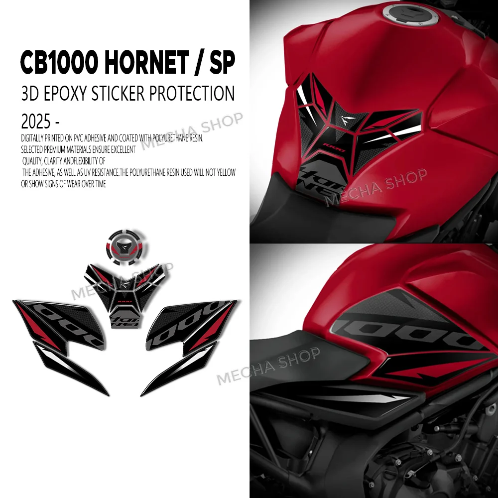 

Новая накладка на бак Hornet CB1000 для CB1000 Hornet SP 2025 2026, аксессуары для мотоциклов, 3D-комплект наклеек
