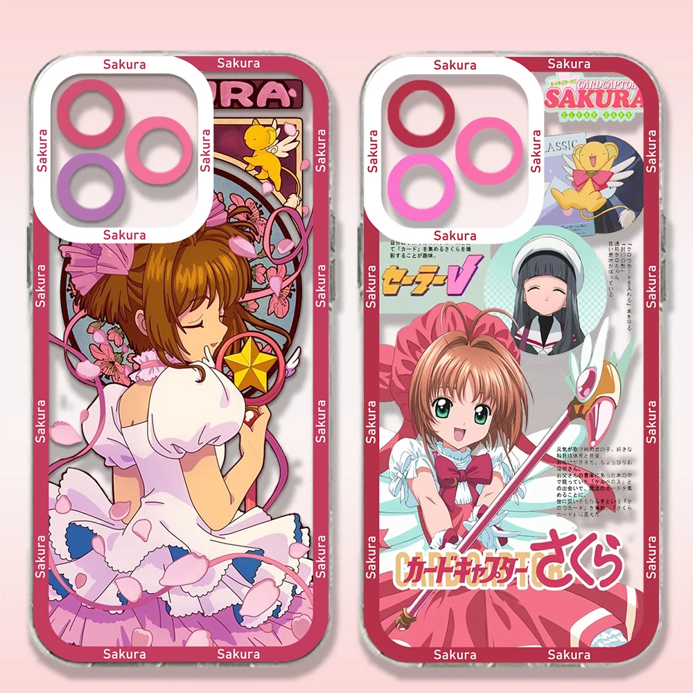 Cardcaptor Sakuras Anime Clear Case For Samsung A73 A72 A71 A55 A52 A51 A50 A42 A35 A33 A32 A31 A30 A24 A23 A22 A13 A05 5G Cover