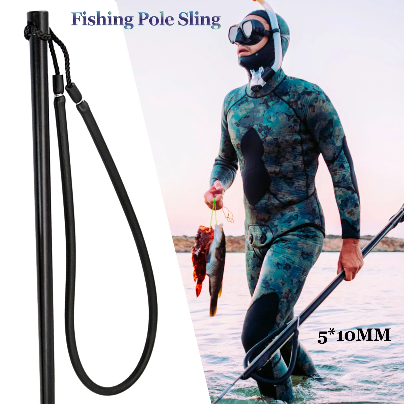 

Spear Fishing Equipment Rubber Pole Spear Sling Soft Ice Fishing Accessories With High Elasticity For Fishing Lovers Fathers