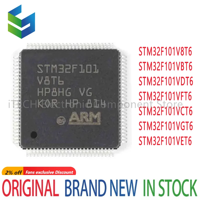 STM32F101V8T6 STM32F101VBT6 STM32F101VCT6 STM32F101VDT6 STM32F101VET6 STM32F101VFT6 STM32F101VGT6 STM32F101 STM32 STM IC Chip