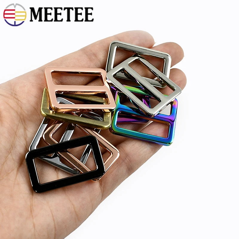 

10Pcs 20-38mm O Ring Metal Buckles Bags Strap Tri-Glide Slider Clasp Dog Collar Loop Buckle Hardware Accessories for Handbags