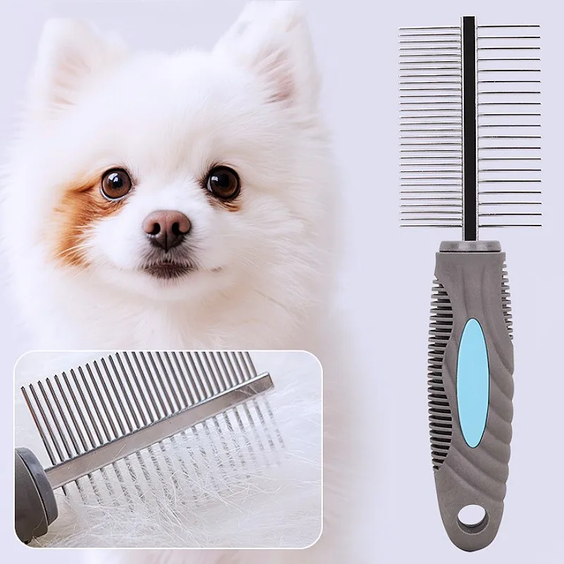 Peine doble cara para gatos y perros: cepillo desenredar - imagen 5