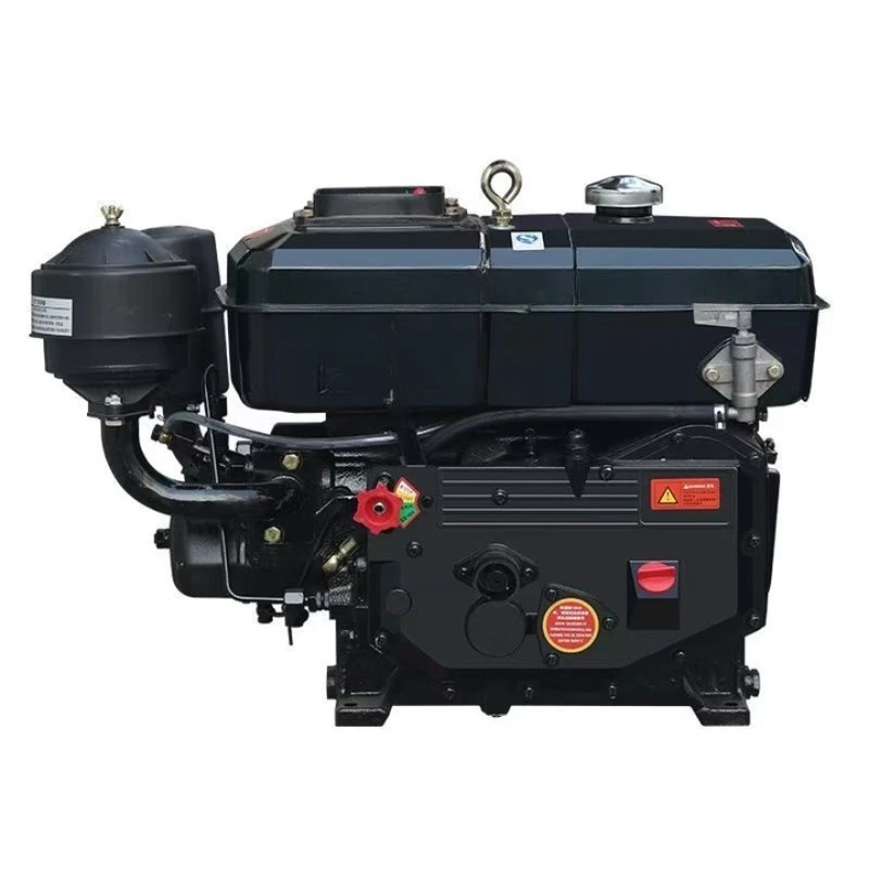 محرك الديزل اسطوانة واحدة 8-40 حصان جرار بحري محرك تشانغتشو الزراعي بداية كهربائية
