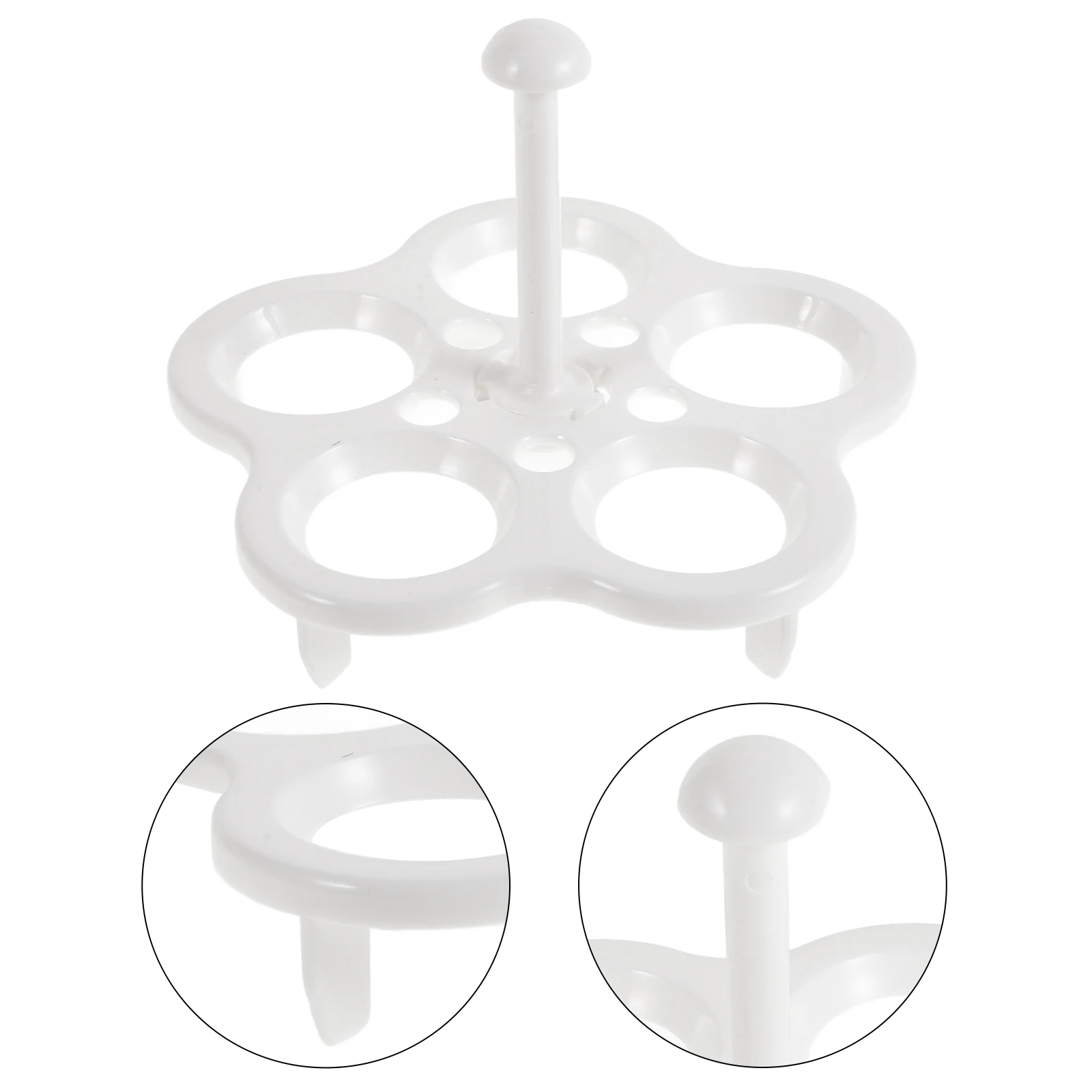 

2 Pcs Egg Steamer Heat-resistant Rack Cookie Holder for Boiled Eggs Steamed Cooking Cooker